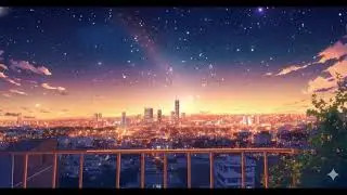 Calm Night City Lights 🌌 | Relaxing Ambient Music for Sleep & Study