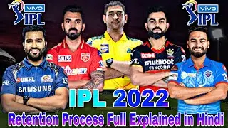 IPL 2022 Retention Process of All 8 IPL Teams For 32 Players | Live on This Channel Date & Time