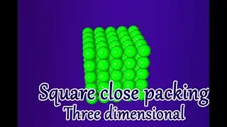 8  Three dimensional square close packing from two dimensional  close packed layers