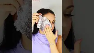 Простой трюк с макияжем на Хэллоуин с помощью алюминиевой фольги 🔪💋💄🩸 @purobio_hungary