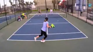 Pop Tennis Intermediate Doubles Drills with Tomas (Part 2)