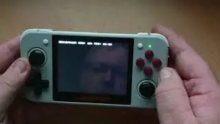 RG350 handheld retro console new fighting games on ps1 and 1943
