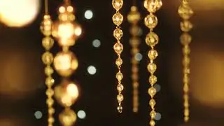 christmas lights on a background