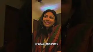 My dramatic character when I wear Salwar Suit😅