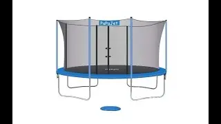 Papajet Trampoline 10x17FT 9X14FT Oval Trampolines for Kids with Safety Enclosure Net