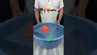 TRY TO GUESS HOW MANY TISSUE PAPER IT TOOKS! #satisfying #asmr #experiment #water #waterexperiments
