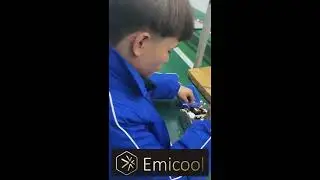 China factory daily life -- Emicool P-060 hot and vibration eye massage working line