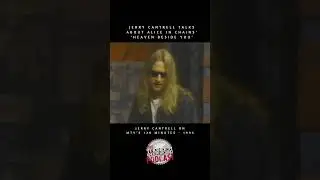 Jerry Cantrell on 'Heaven Beside You' #aliceinchains #jerrycantrell #laynestaley #grunge