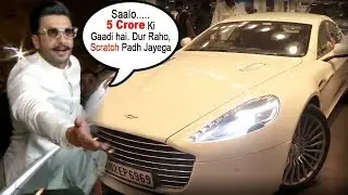 Ranveer Singh Angry* on Media For Scratching His 5 Crore Aston Martin Car At Airpot