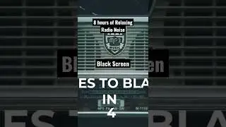 8 Hours of Relaxing Radio Noise for Sleep, Meditation, Relaxation, and Studying - Black Screen