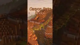 Rickety Canyon Rope Bridge 🌉 #minecraft #speedbuild