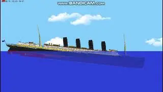 RMS Lusitania Sinking Floating Sandbox