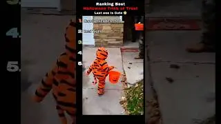 Ranking Top 5 FUNNIEST Trick-or-Treat Moments 🤣🎃 #Shorts