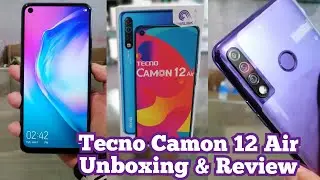 Tecno Camon 12 Air Unboxing|Tecno Camon 12 Air Camera Review|Camon 12 Air SpeedTest|ReviewMasterPK
