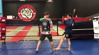 Kick counter lean back throw combo-Srisuk Muay Thai.
