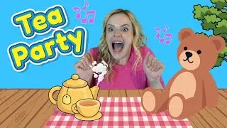 Baby Teddy Bear Tea Party Song for Kids with Miss Katie - Toddler and Baby Songs