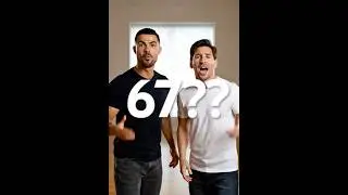 Даже Роналдо с Месси не могут решить&hellip; 67 или 42? 😂⚽️А ты за кого? #ronaldo #messi #67 #music