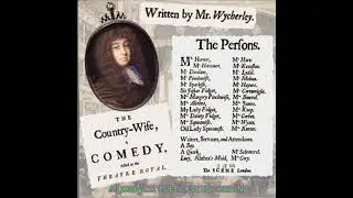 The Country Wife by William Wycherley - FULL AUDIOBOOK