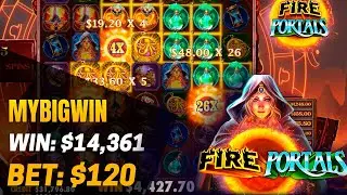 Fire Portals 🔥 Sensational Win! x122 in Fire Portals Slot! 💸 My Big Win - $14,631.60