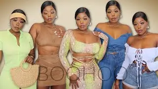 Ready To Slay! On-Trend Colorful Spring Slim Thick Try-on haul! Vacation Ready! Boohoo X Magiclinks