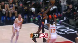 Jalen Green puts Kennard on skates then heads to the locker room during the break - did not return