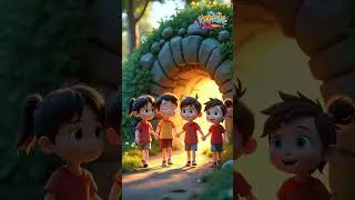 Magical Tunnel Adventure 🌈 | Fun Kids Rhyme | Kidystan #Shorts #shortsfeed