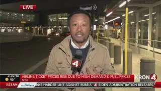 Airline ticket prices rise due to high demand, fuel prices