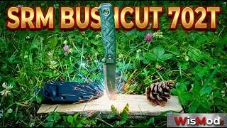 SRM Fixed Blade Bushcraft Knife - The Bushcut 702T is their first fixed blade, and it's a banger!