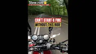 Атмосфера Спрингстина на винтажном двухтактном мотоцикле 😳 #SlowRideWorldwide #2stroke #classic350