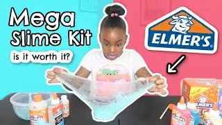Testing Elmers Slime Kit | Mega Slime Kit Review + Unboxing