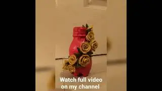 DIY flower vase using bottle|full video link in description|#shorts  #creativewithme