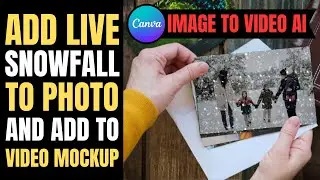 How to Make Snow Fall on Your Photos in Canva!