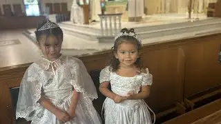 Bautizo d Isabella y Sophia Silva n Colmar Manor Md 