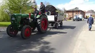 Der Konvoi beim Oldtimertreffen Altentreptow am 1. Mai 2018 Teil 2