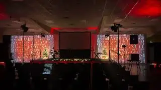 Portable/Mobile Church  | Sunday Production | Lights & Projection Red