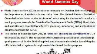 World Statistics Day 2022 Theme