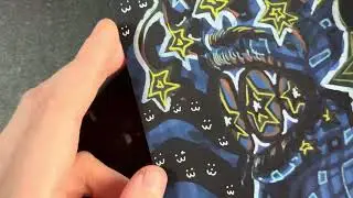 Finishing up a hand embellished Giclee Print :3