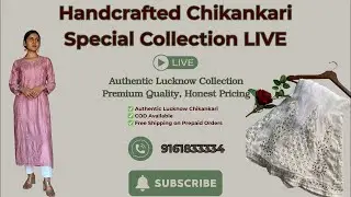 Handcrafted Chikankari ✨ | Special Collection LIVE | Factory Rates | RS Chikankari