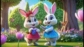Bella Bunny Picks a Flower | Sweet Flower Picking Song for Kids | Toddler Nursery Rhyme About Nature