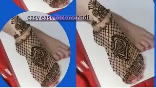easy easy foot mehndi designs#mehndi #subscribe # villr