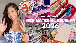 comprando meu material escolar 2026🌟🩷🏫