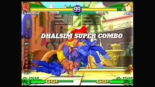 STREET FIGHTER ALPHA 3 l DHALSIM SUPER COMBO