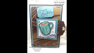 #242 (24) Pull Tab Card Using Latte Love Stampin' Up!