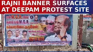 Madurai Deepam Row: Rajinikanth Banner Surfaces At Deepam Protest Site, Actor Silent So Far