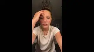 Maddie Ziegler's Instagram Live about Hacking - November 20, 2017