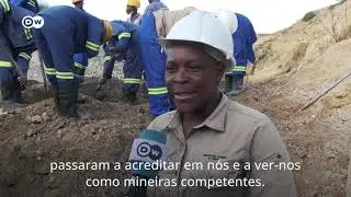 Mina no Zimbabu&eacute; emprega apenas mulheres