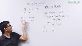 06. How to Check Kth bit is set or not ? Bitwise- Data Structures simplified