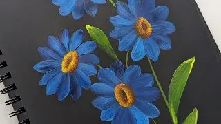 one stroke sunflower painting/ flower painting/ sunflower painting #flowerpainting