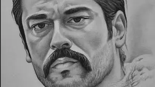 Drawing @Kuruluş Osman face easy pencil sketch,face drawing@Kurulus Osman Urdu by atv@artbyia