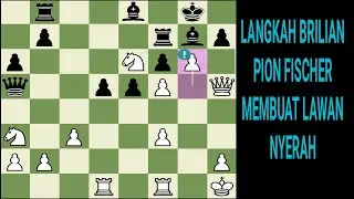 Bobby fischer vs Andrew soltis. Turnamen Manhattan Blitz(1971). Manhattan, Amerika Serikat